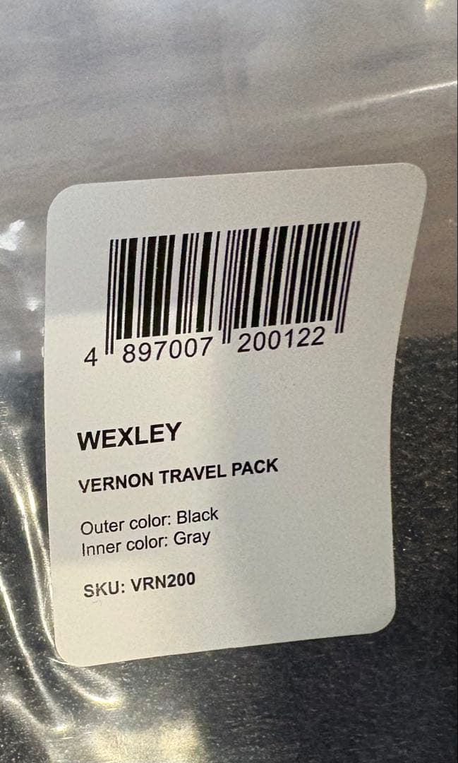 WEXLEY VERNON 30L ブラック