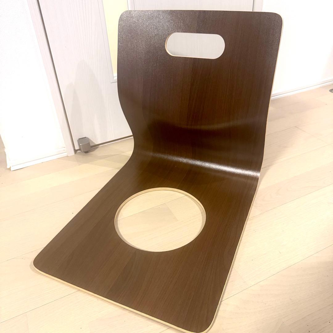 美品　ニトリ 木製 座椅子 5脚　木製座イス　曲げ木