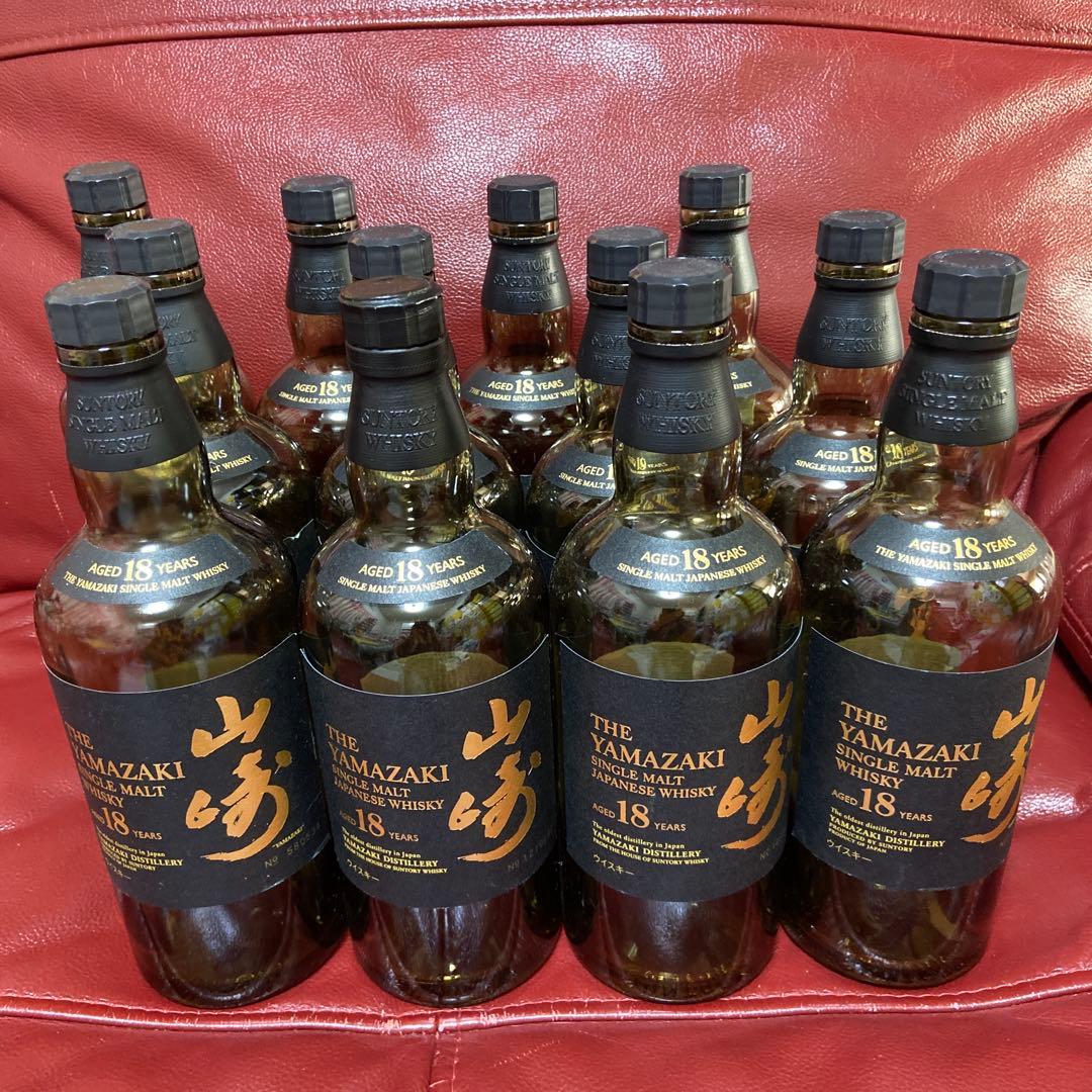 高級 国産ウィスキー 山崎１８年 空瓶