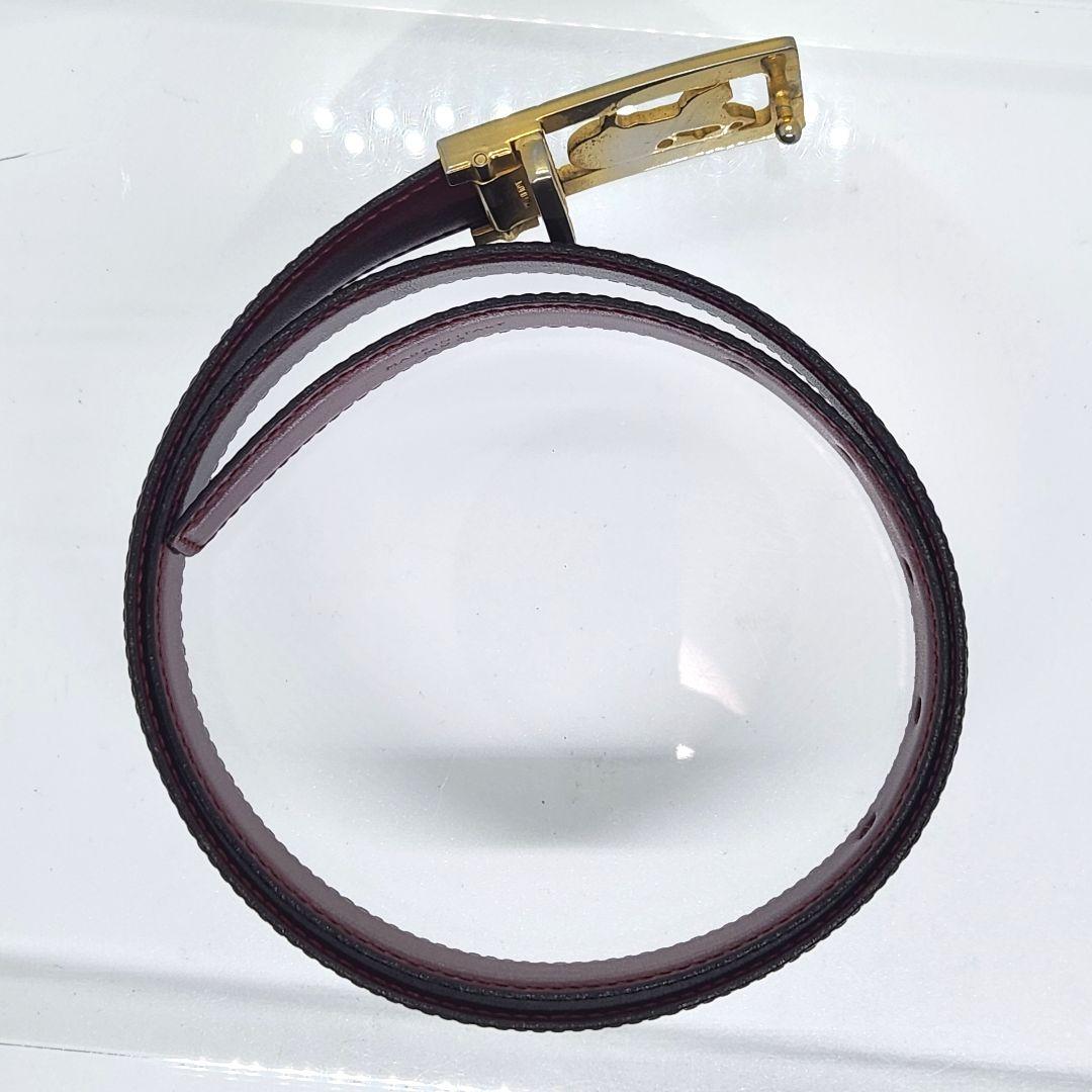 ゴールド 馬車金具 リバーシブル レザーベルト CELINE セリーヌ