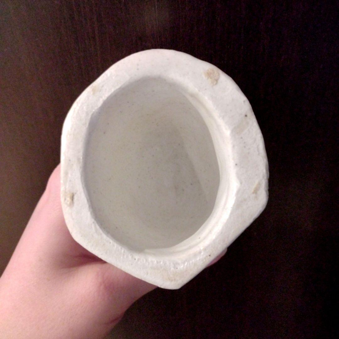 安部太一　陶器　人形　白釉人形