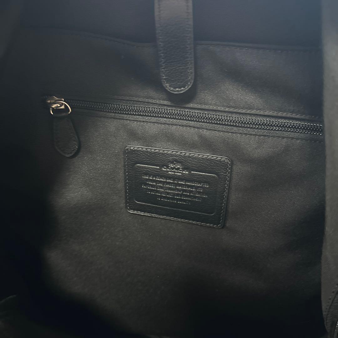 COACH レザー バックパック ブラック