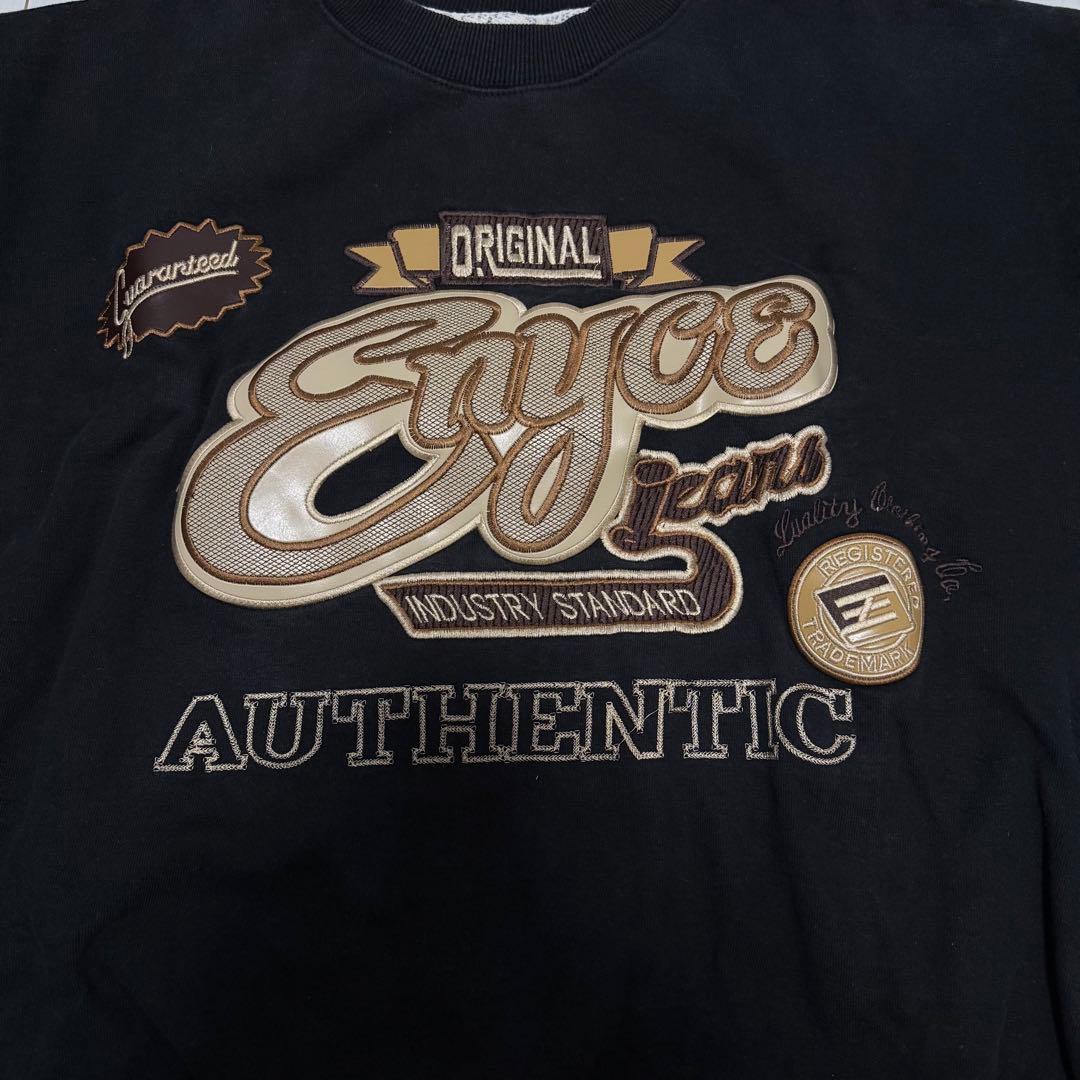 激レア【Enyce】エニーチェ ビッグロゴワッペン トレーナー 黒 サイズXXL