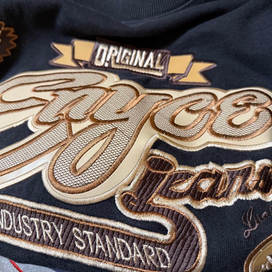 激レア【Enyce】エニーチェ ビッグロゴワッペン トレーナー 黒 サイズXXL