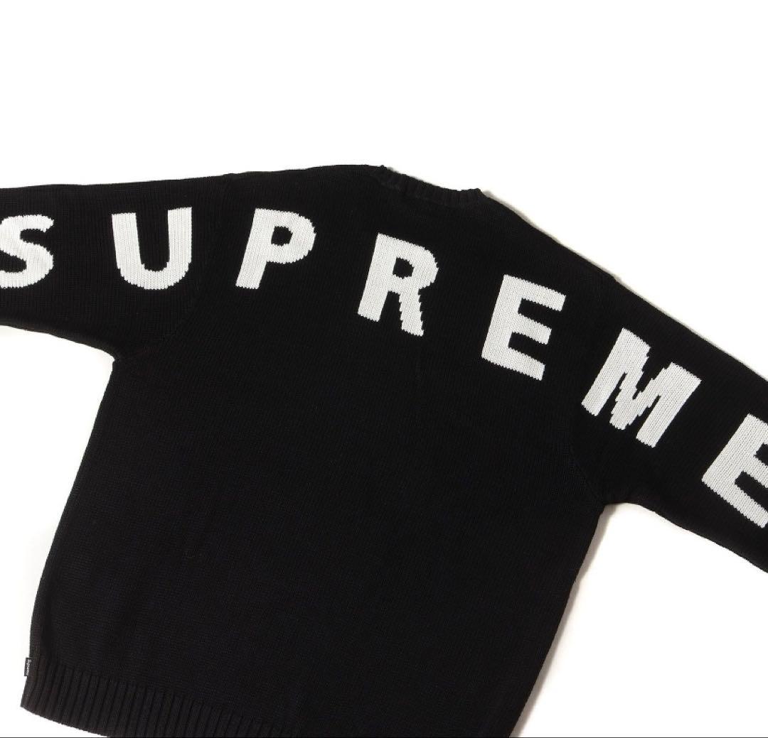 値下中/美品 Supreme Back Logo Sweater サイズL