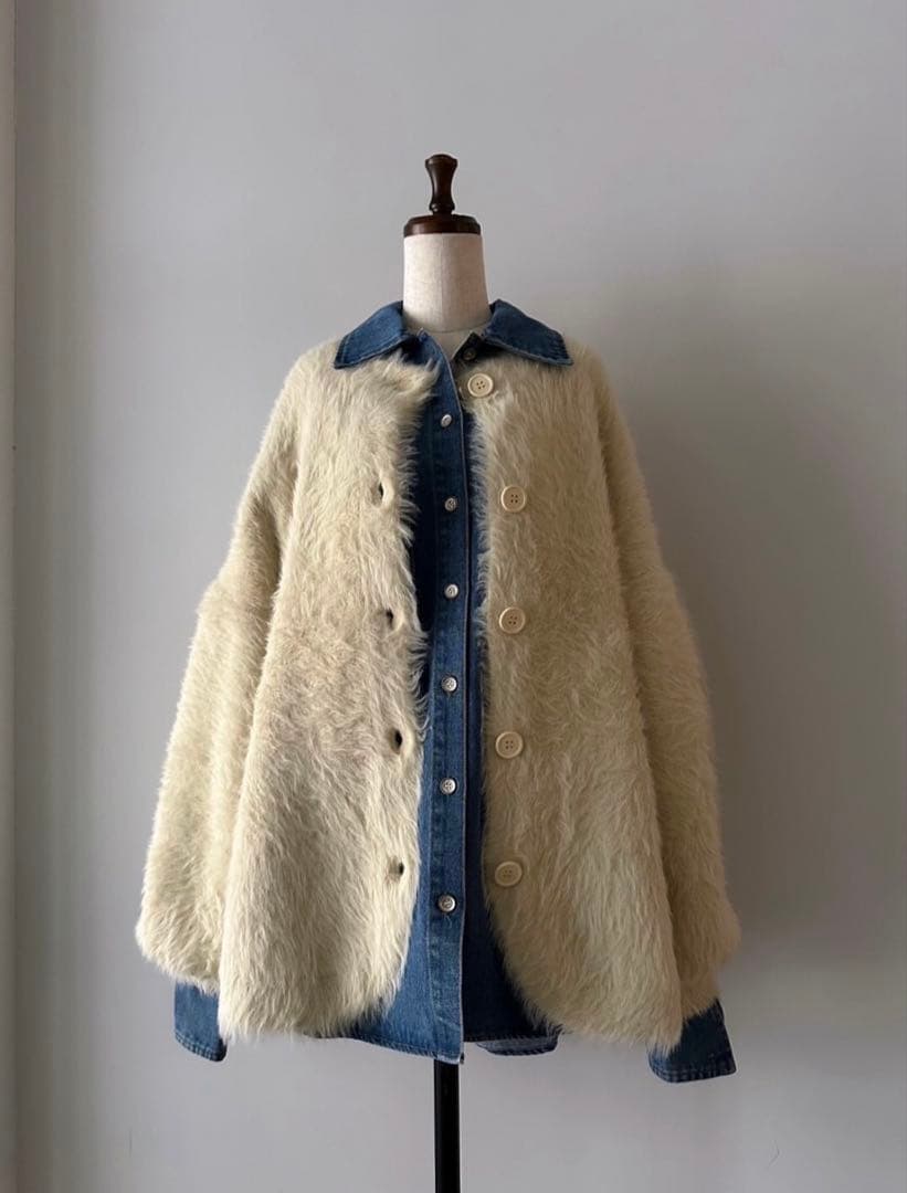 room306contemporaryシャギーニットカーディガン