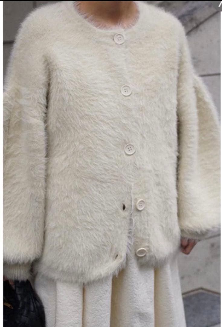 room306contemporaryシャギーニットカーディガン