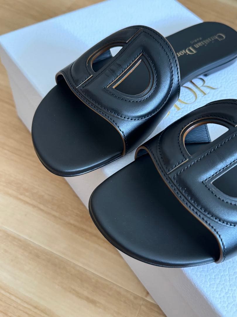 正規品 DIOR(ディオール) D クラブ ミュール ブラック　37