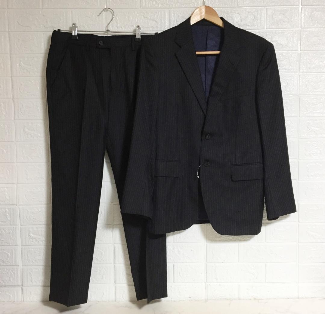 no38452 ポールスミス シルク混 ストライプ スーツ セットアップ