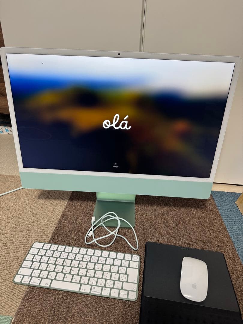 M1 iMac 24 メモリ8GB SSD256GB グリーン MGPH3J/A