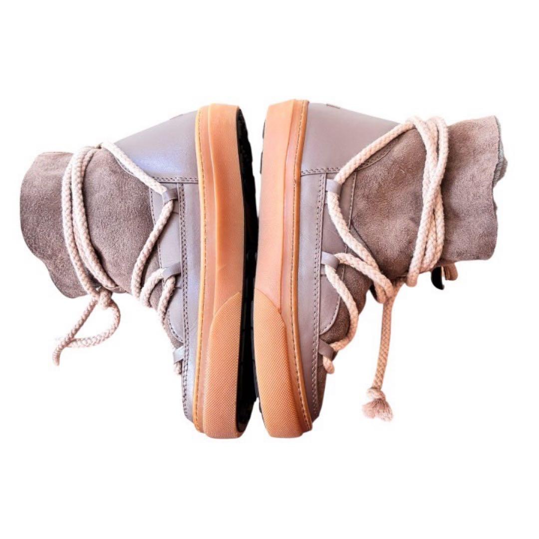 新品タグ付き✨ INUIKIIイヌイキムートンブーツチャコールグレー36裏ボア