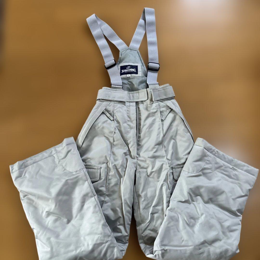 SPALDING スキーウェア 水色 ファー付き