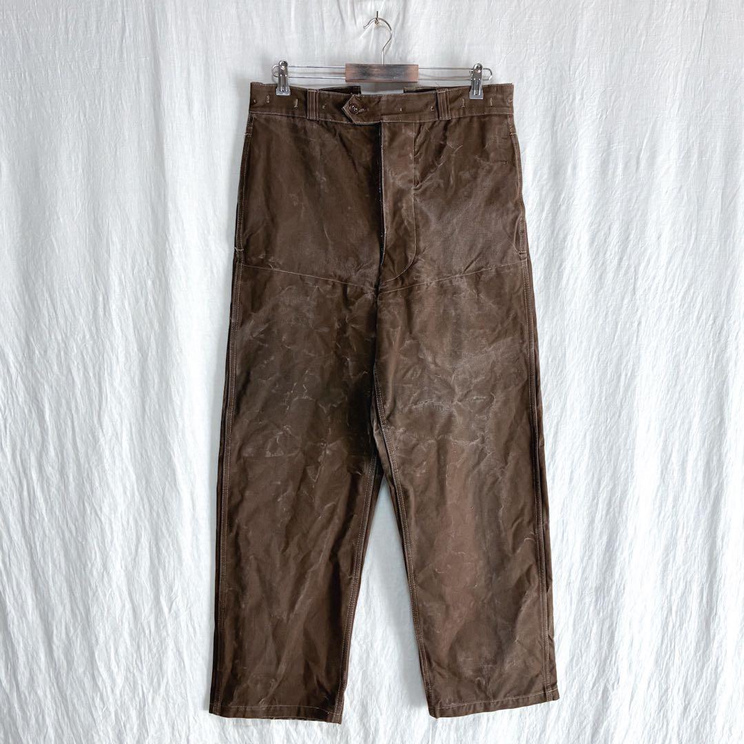 50s SNCF フランス国鉄 レイルロード ワークパンツ 希少 ダークブラウン