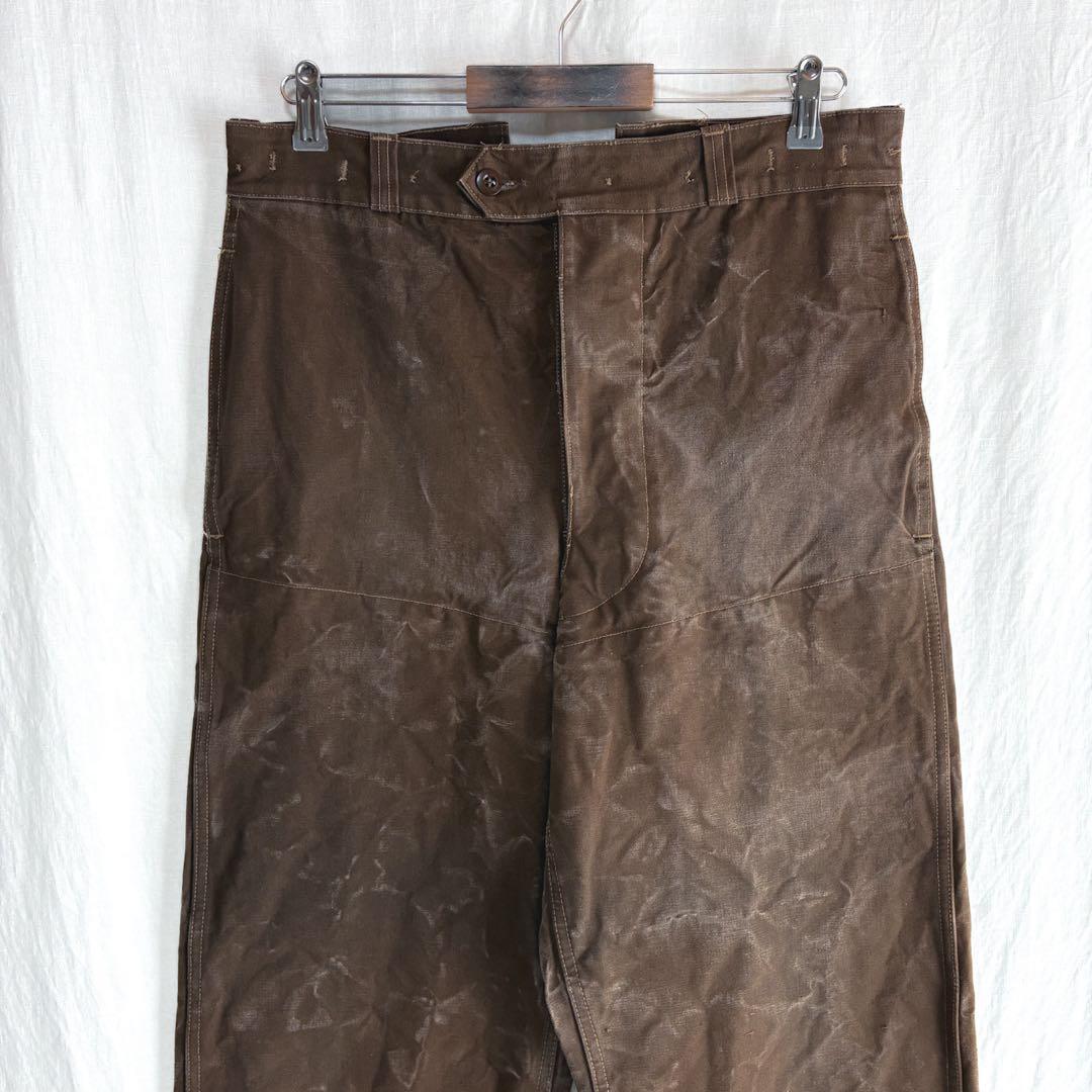 50s SNCF フランス国鉄 レイルロード ワークパンツ 希少 ダークブラウン