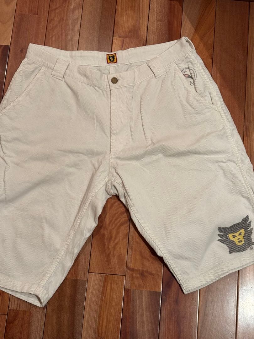 HUMAN MADE コーデュロイホワイトハーフパンツ XL