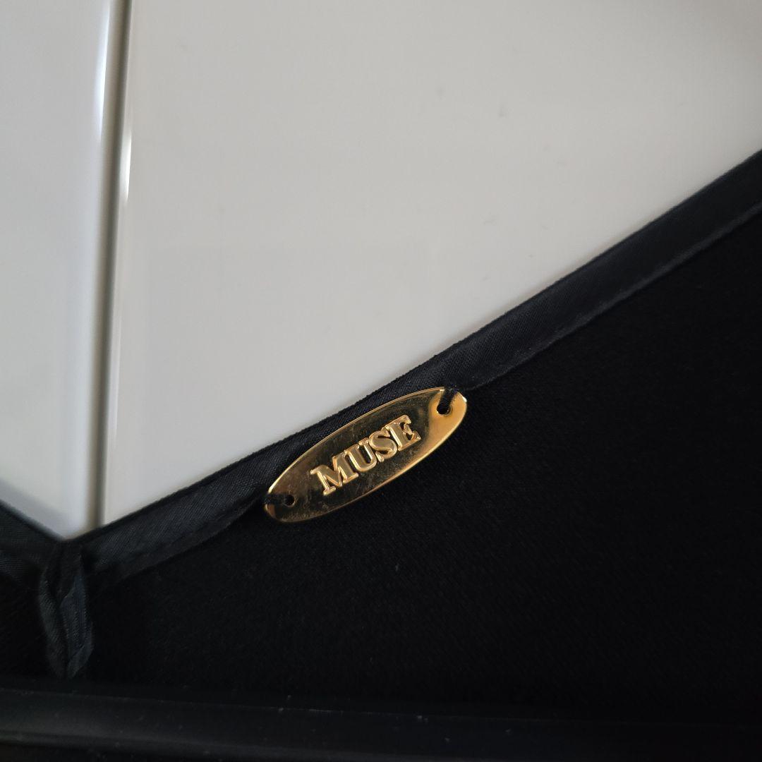 MUSE ドゥーズィエムクラス黒 Vネック長袖トップス