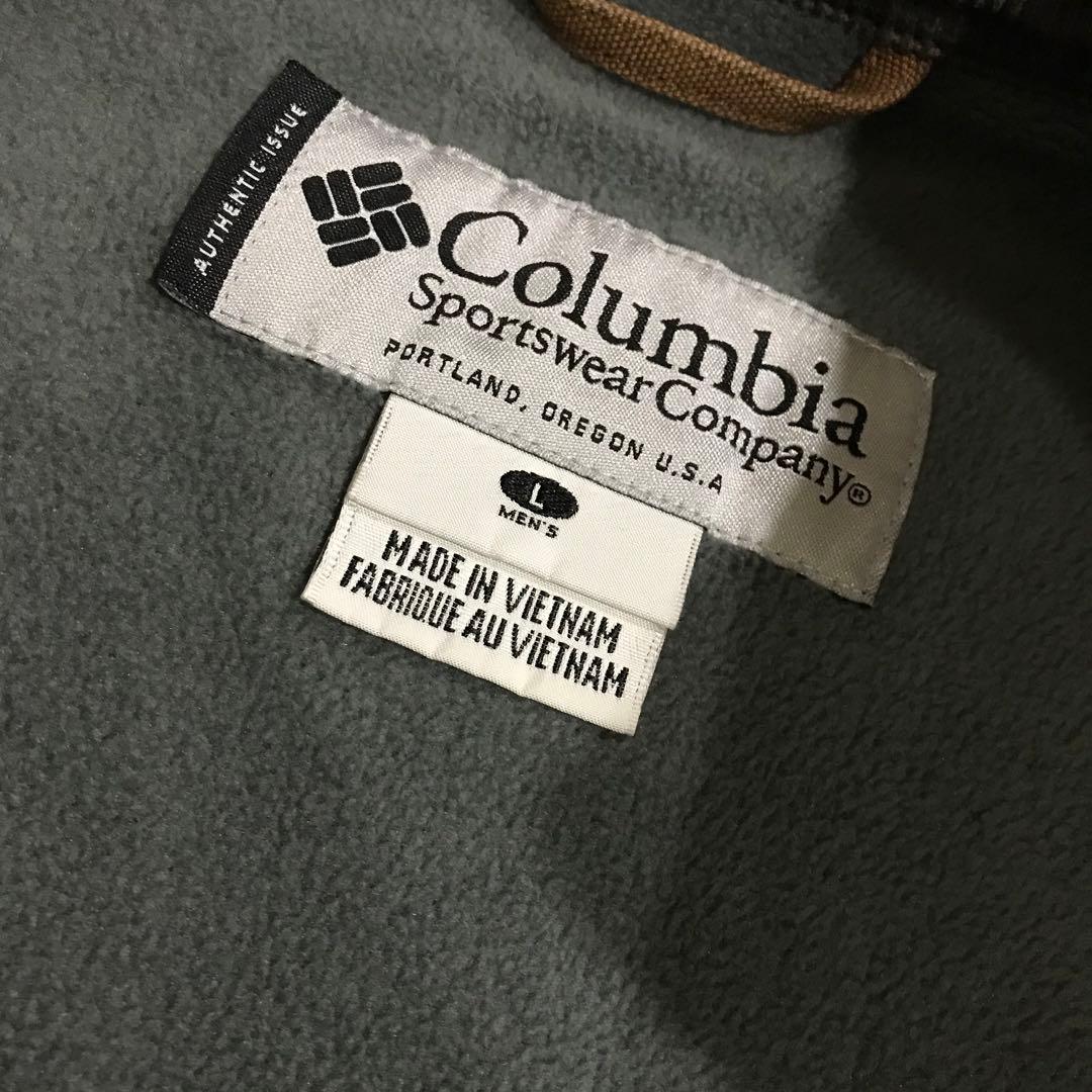 90ｓ ｃｏｌｕｍｂｉａ ダックジャケット ヴィンテージ ブラウン Ｌ