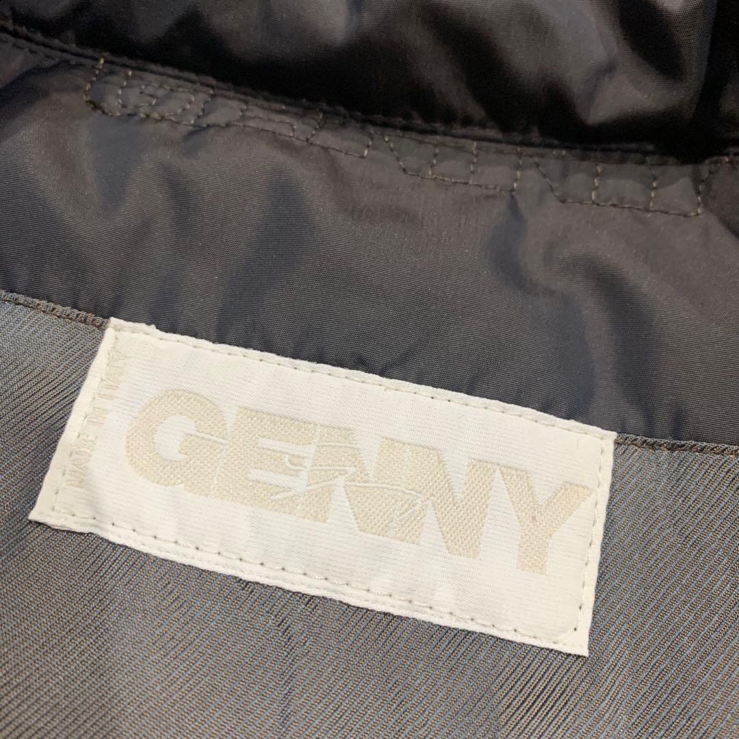 GENNY ジェニー リアルファーライナーロングコート イタリア40ヴェルサーチ