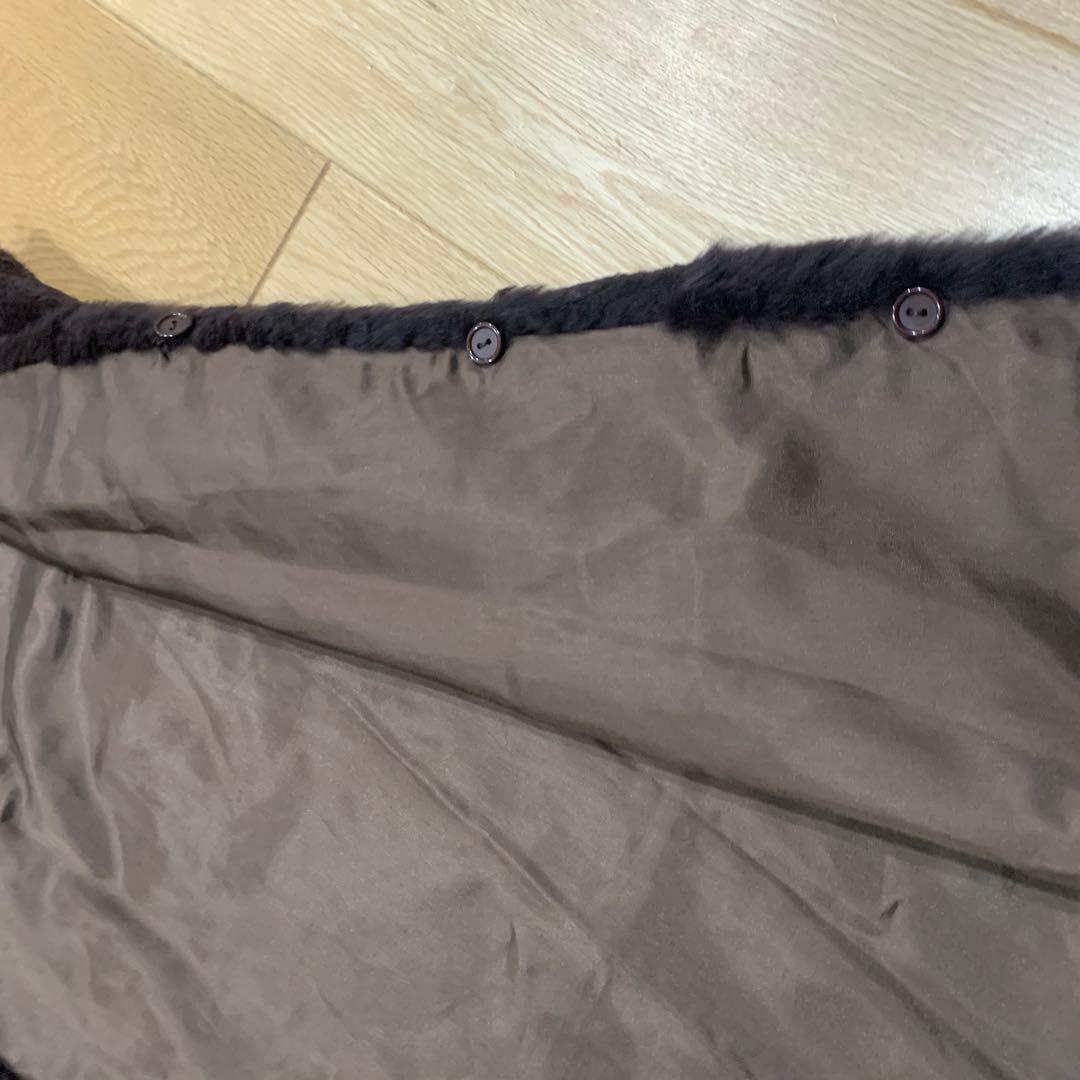 GENNY ジェニー リアルファーライナーロングコート イタリア40ヴェルサーチ