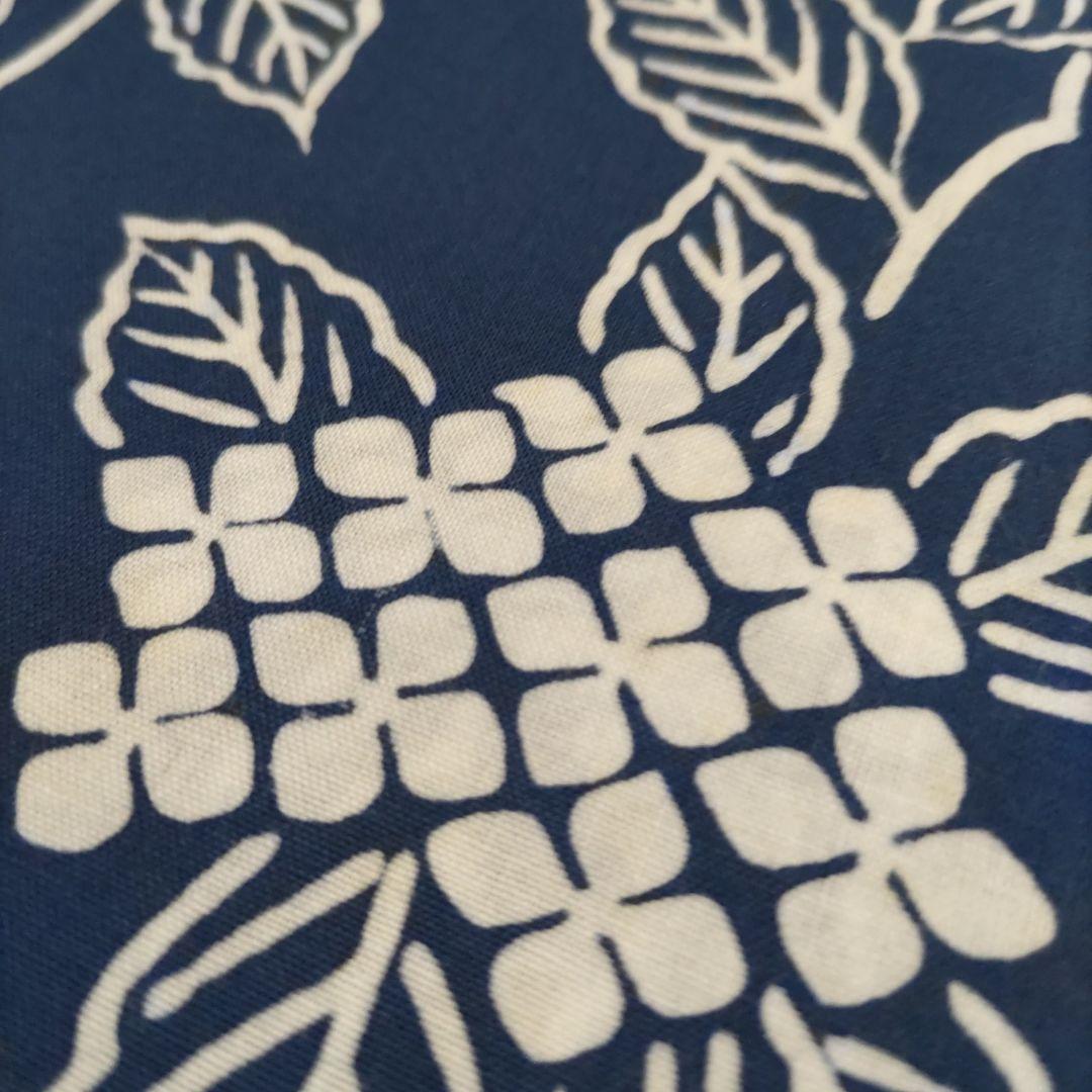 浴衣反物生地 　竺仙　アジサイ　小ぶり柄