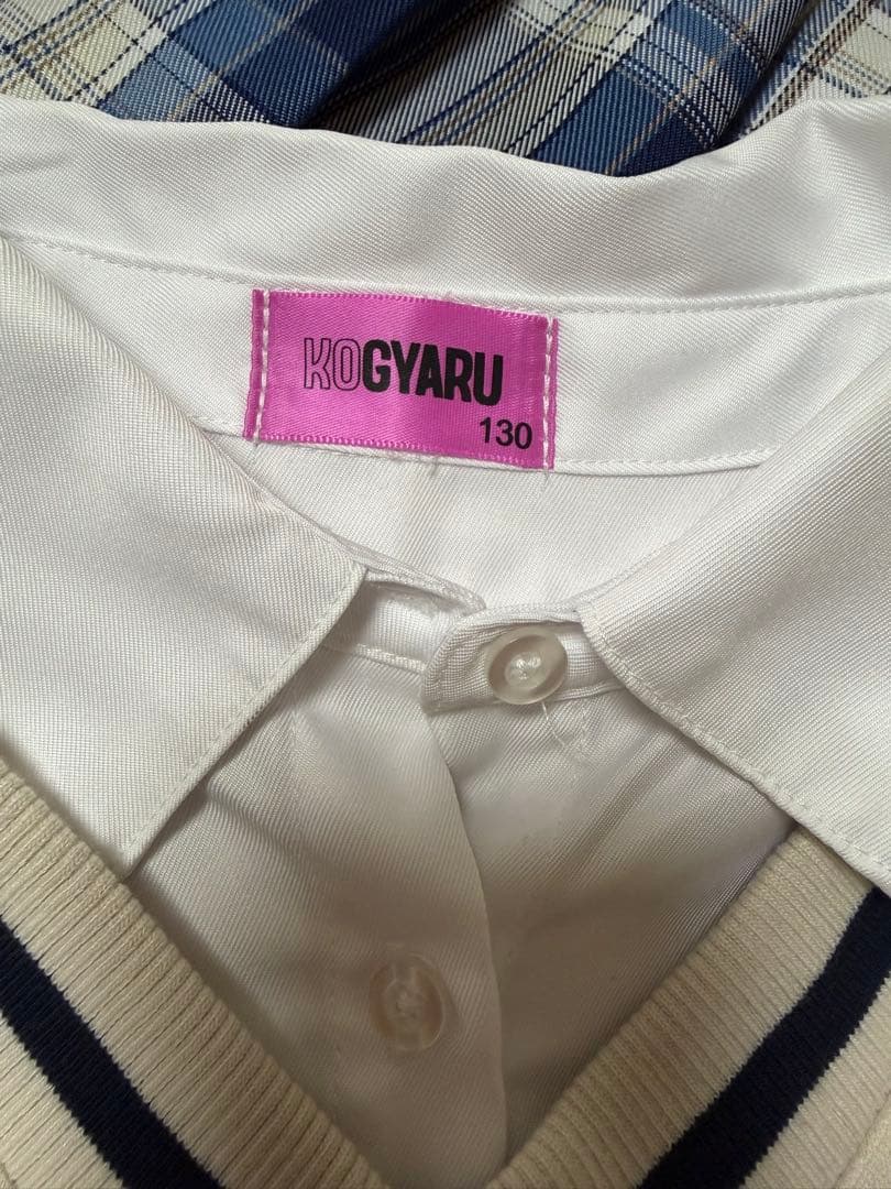 KO GYARU 制服風 セーターとスカートセット 130