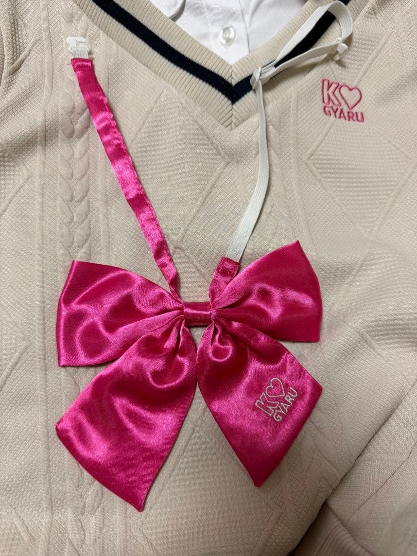 KO GYARU 制服風 セーターとスカートセット 130
