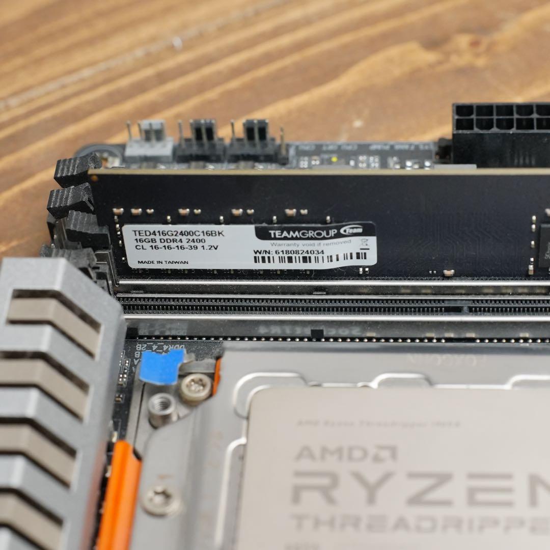 AMD 1900X + X399 DESIGNARE + メモリ16GB+クーラ