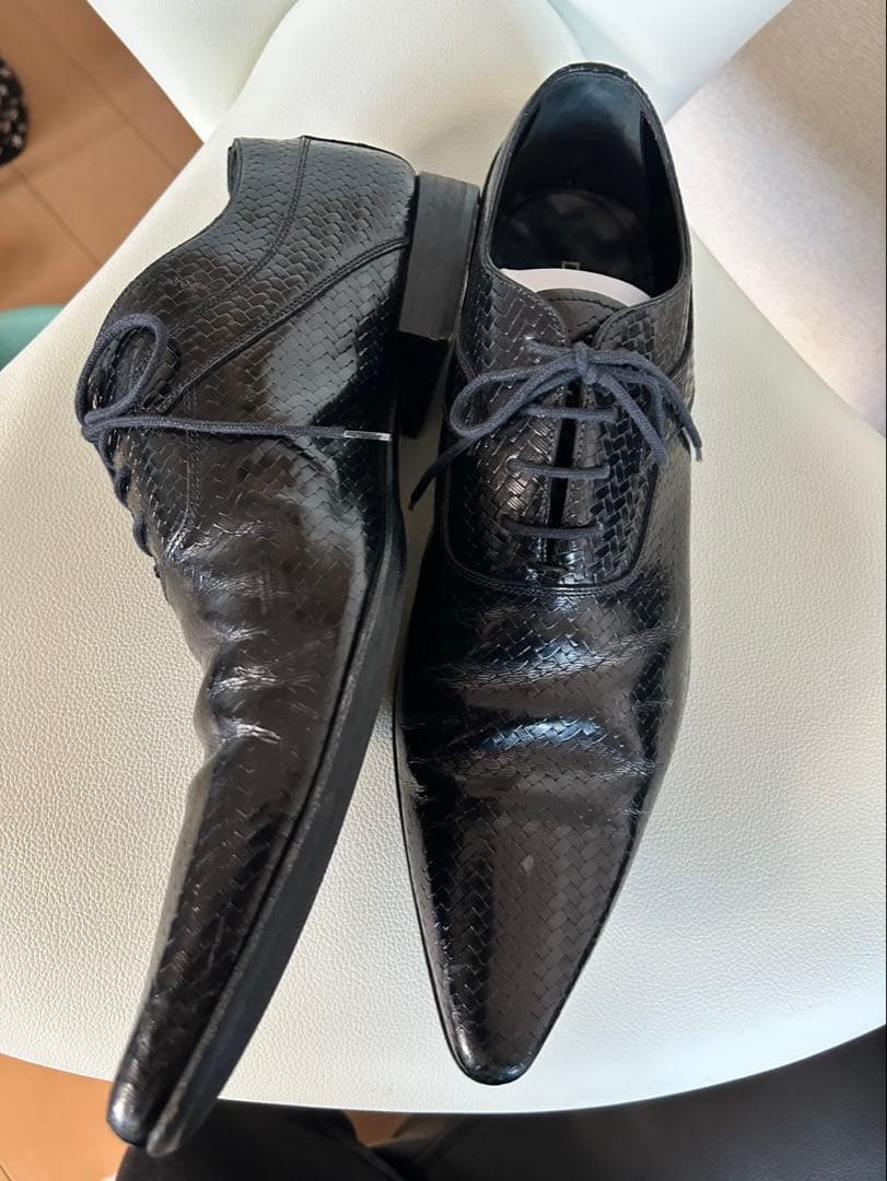 Dolce & Gabbana ブラックレザーシューズ