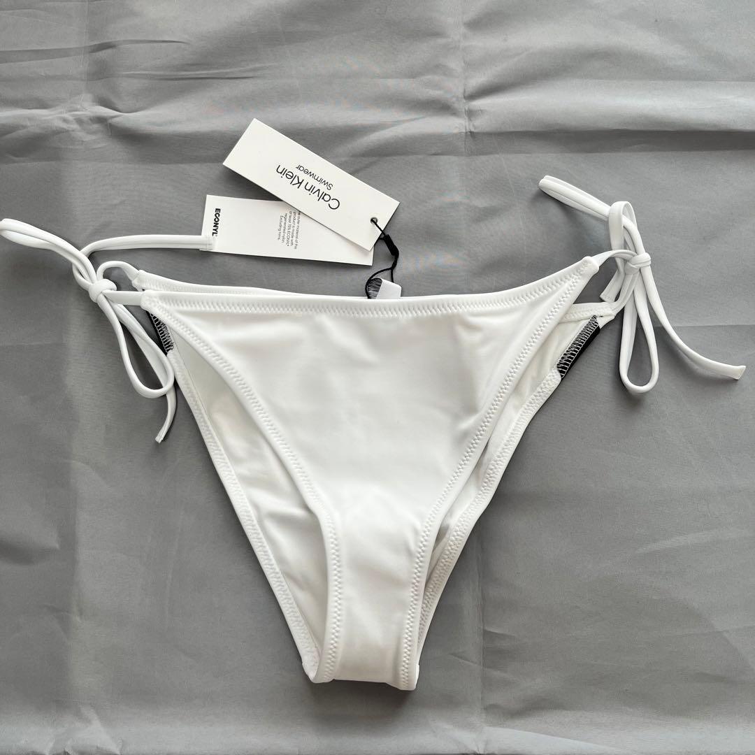 カルバンクライン スイムウェア ロゴ ホワイト 水着 ビキニ S