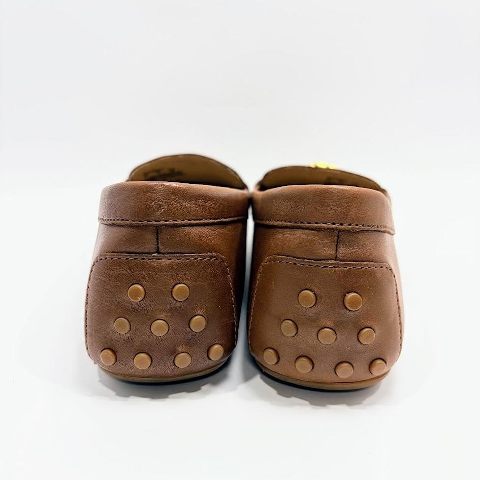 【美品】LAUREN ラルフローレン ドライビング シューズ ロゴ ローファー