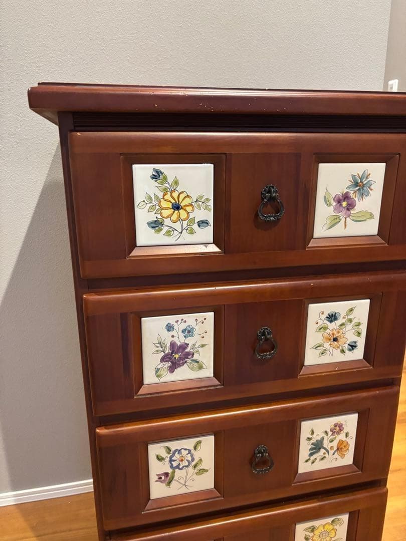 y*o様 スペイン バレンシア家具 タイルチェスト アンティークカントリー 北欧