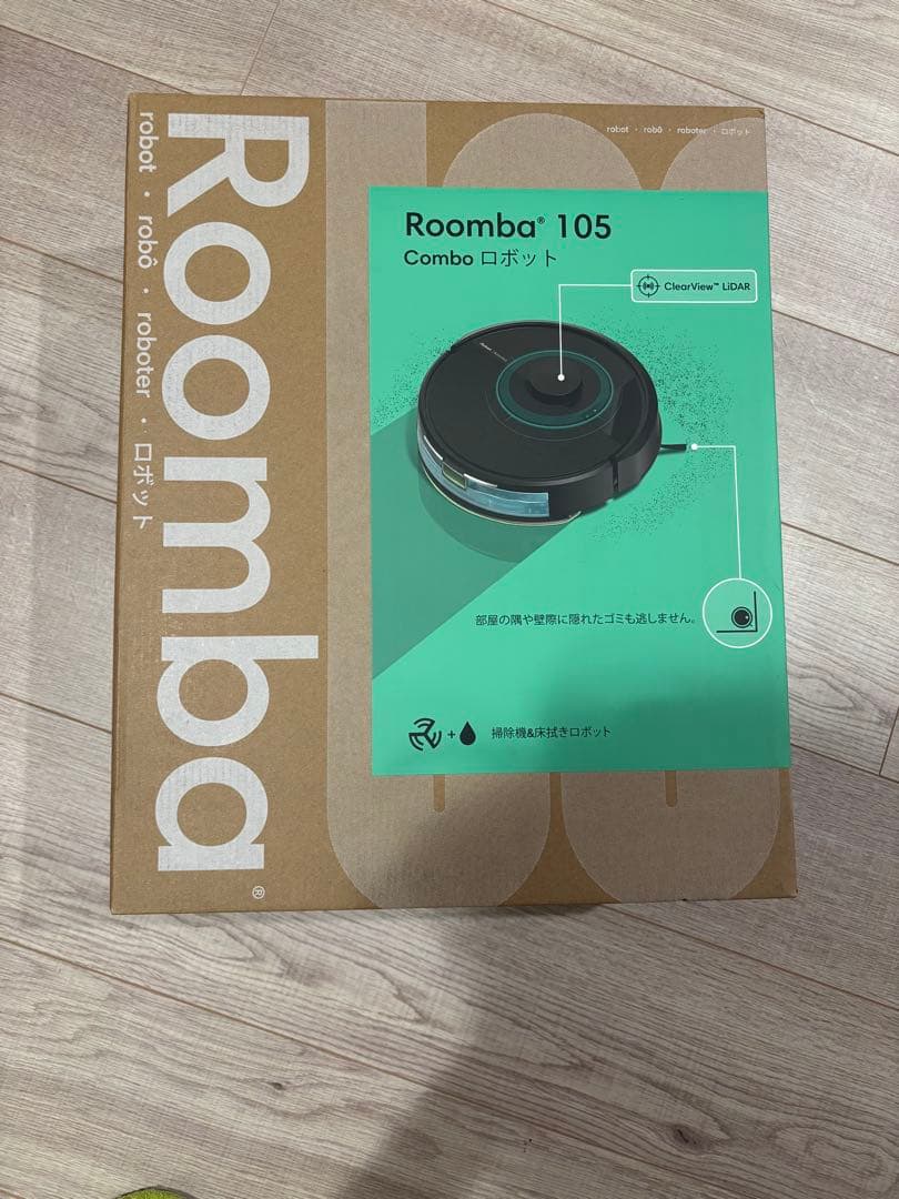 新品未開封★ブラックRoomba 105 Combo ロボット掃除機