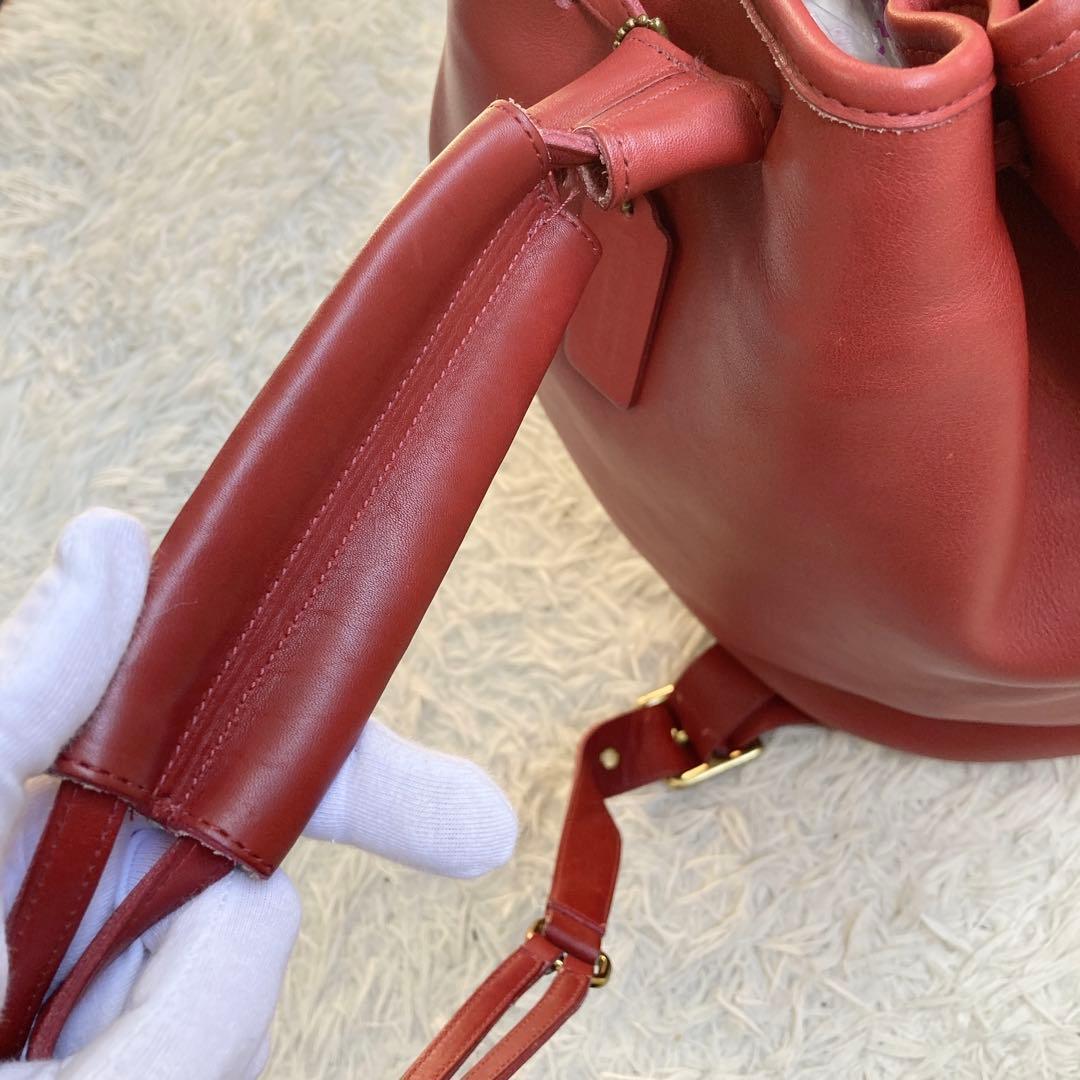 未使用保管品 vintage coach old usa backpack巾着