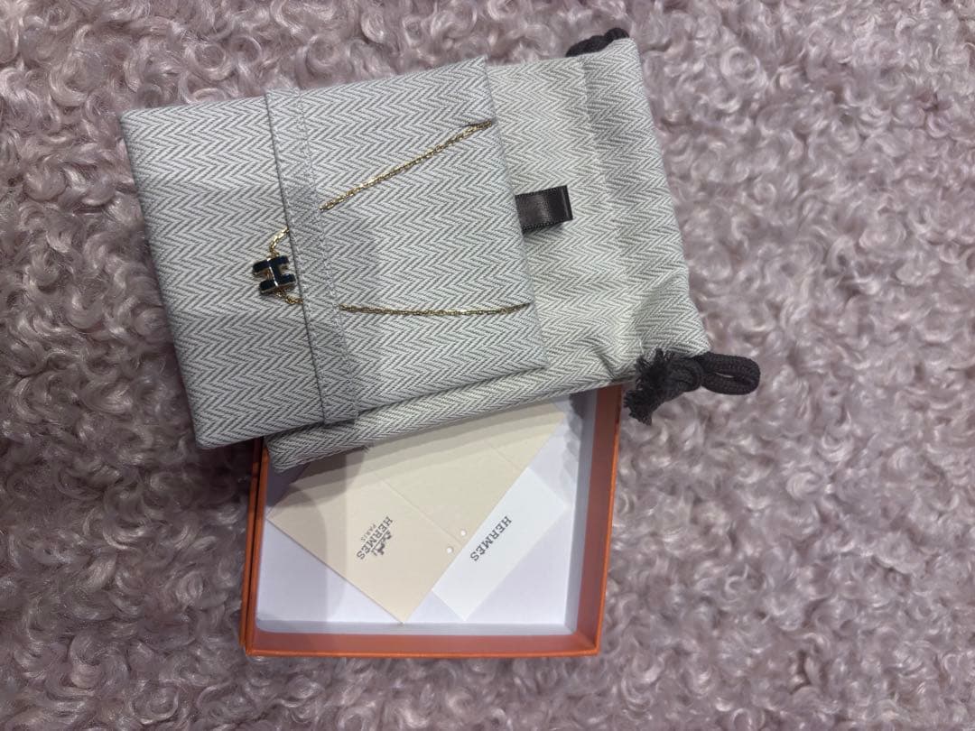けい様 HERMES ミニポップH ネックレス ヴェール・シプレス　ゴールド