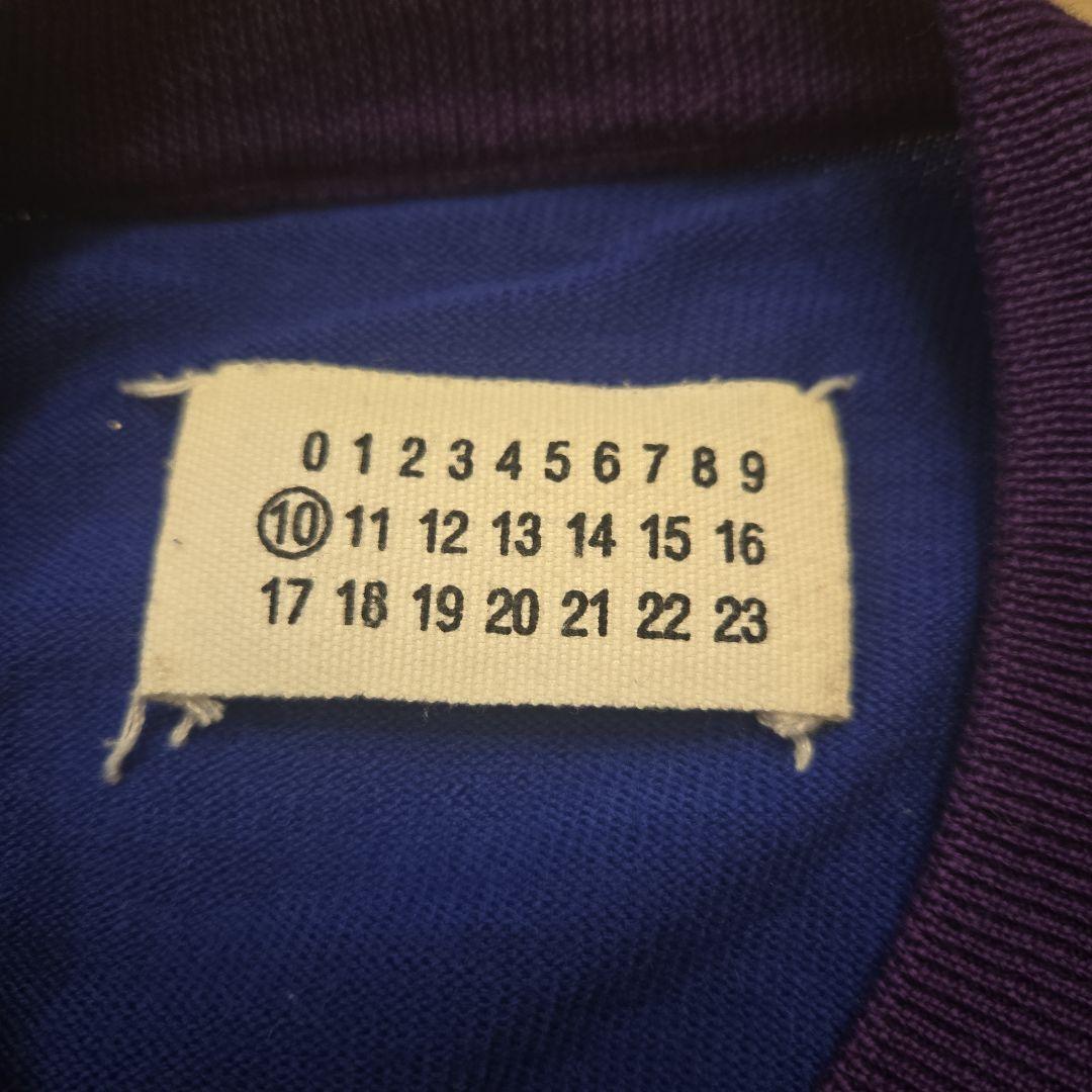 ^*^様 マルタンマルジェラ期 ネイビー・パープル Vネックセーター M