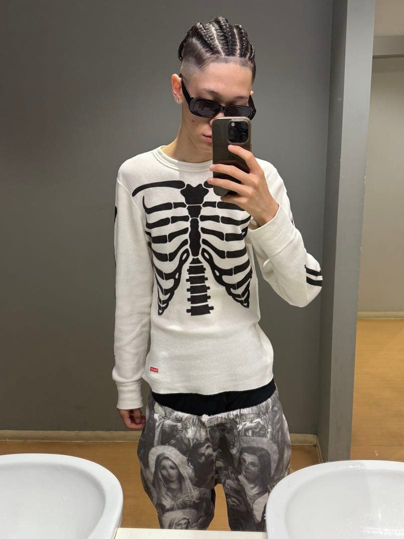 Supreme Hanes Bones Thermal 骨サーマル