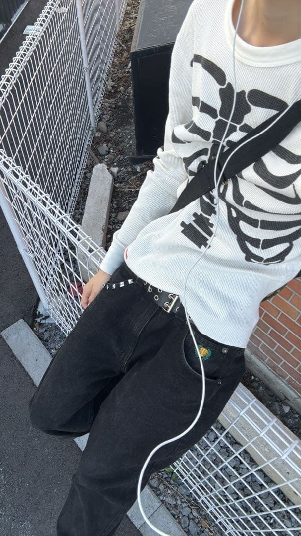 Supreme Hanes Bones Thermal 骨サーマル