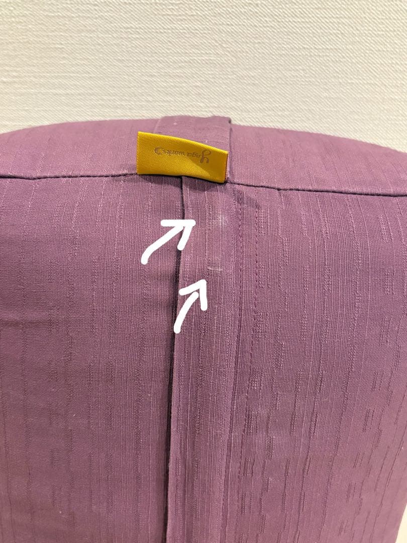 【美品】yoga works ヨガポール・ボルスター パープル