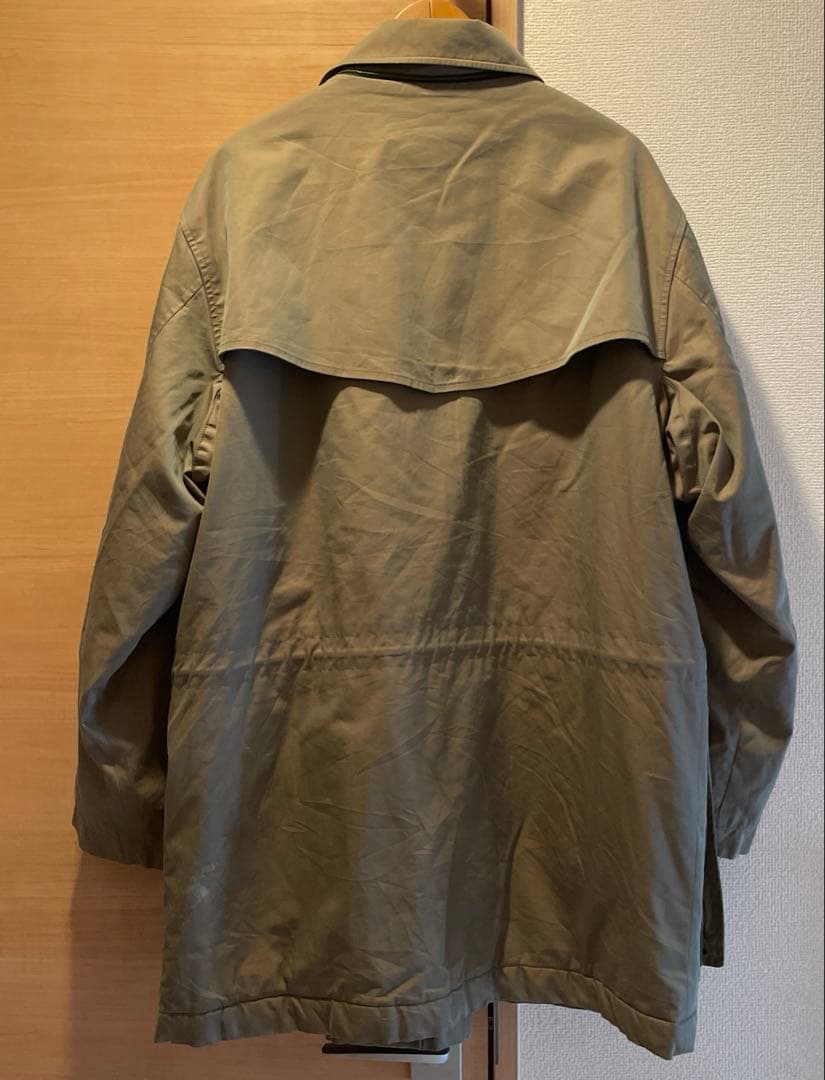 80's90's英国製別注【バーバリー×マルゼン】玉虫色ハーフコートカバーオール