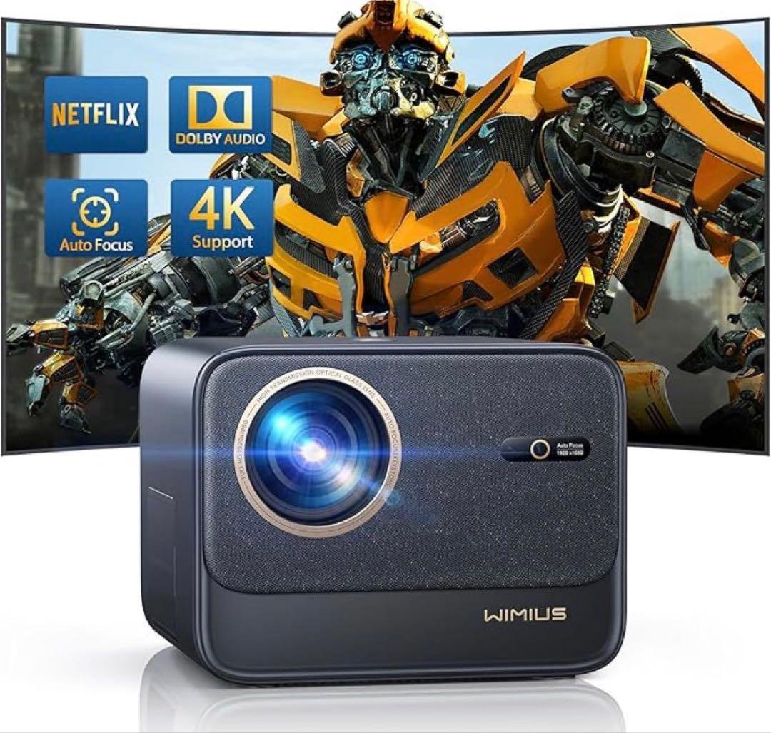 【新品未使用】WiMiUS K9 プロジェクター フルHD オートフォーカス