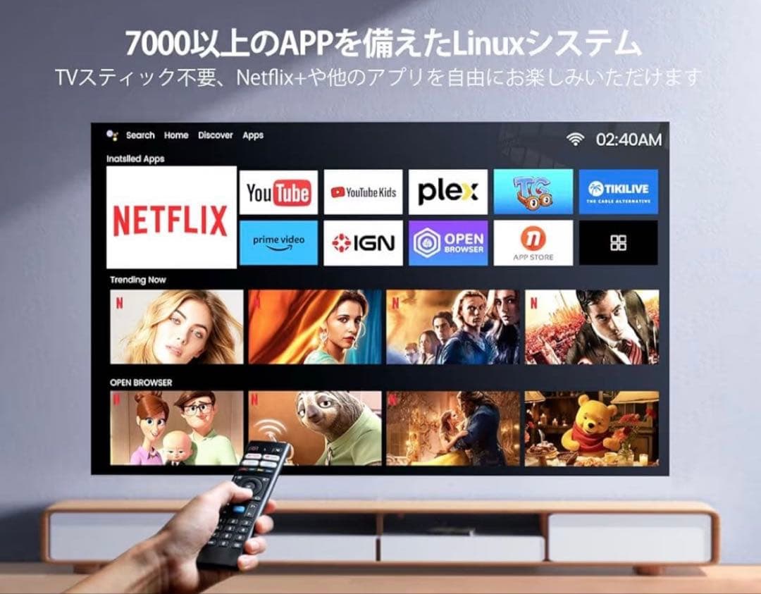 【新品未使用】WiMiUS K9 プロジェクター フルHD オートフォーカス