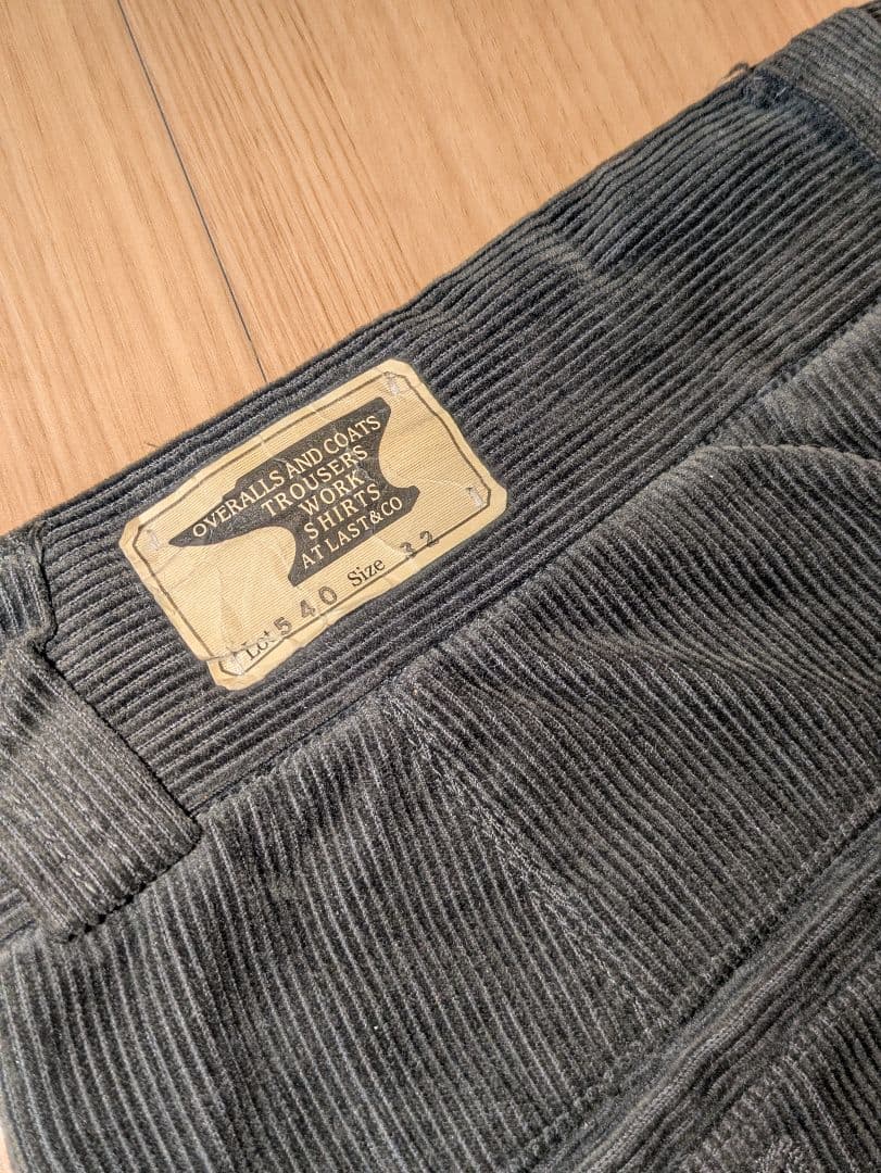 アットラスト ATLAST&CO コーデュロイパンツ 緑 32 Lot.540