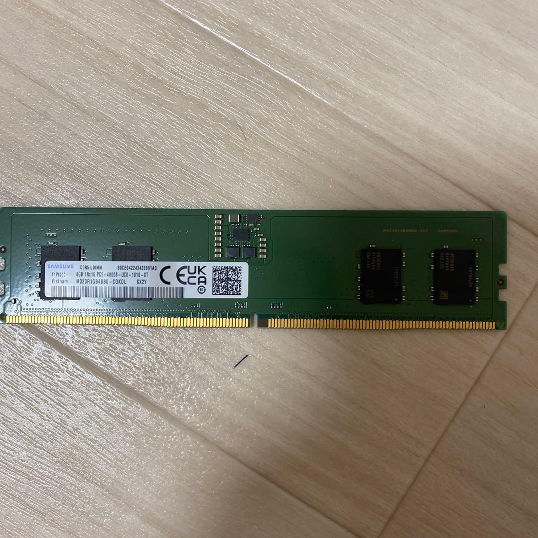 メモリー8GB 1Rx16 PC5-4800B-UCO-1010-XT