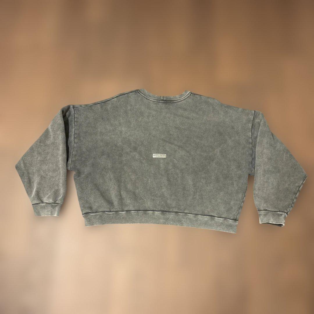 アクネ ストゥディオズ Acne Studios グレー クロップドスウェット