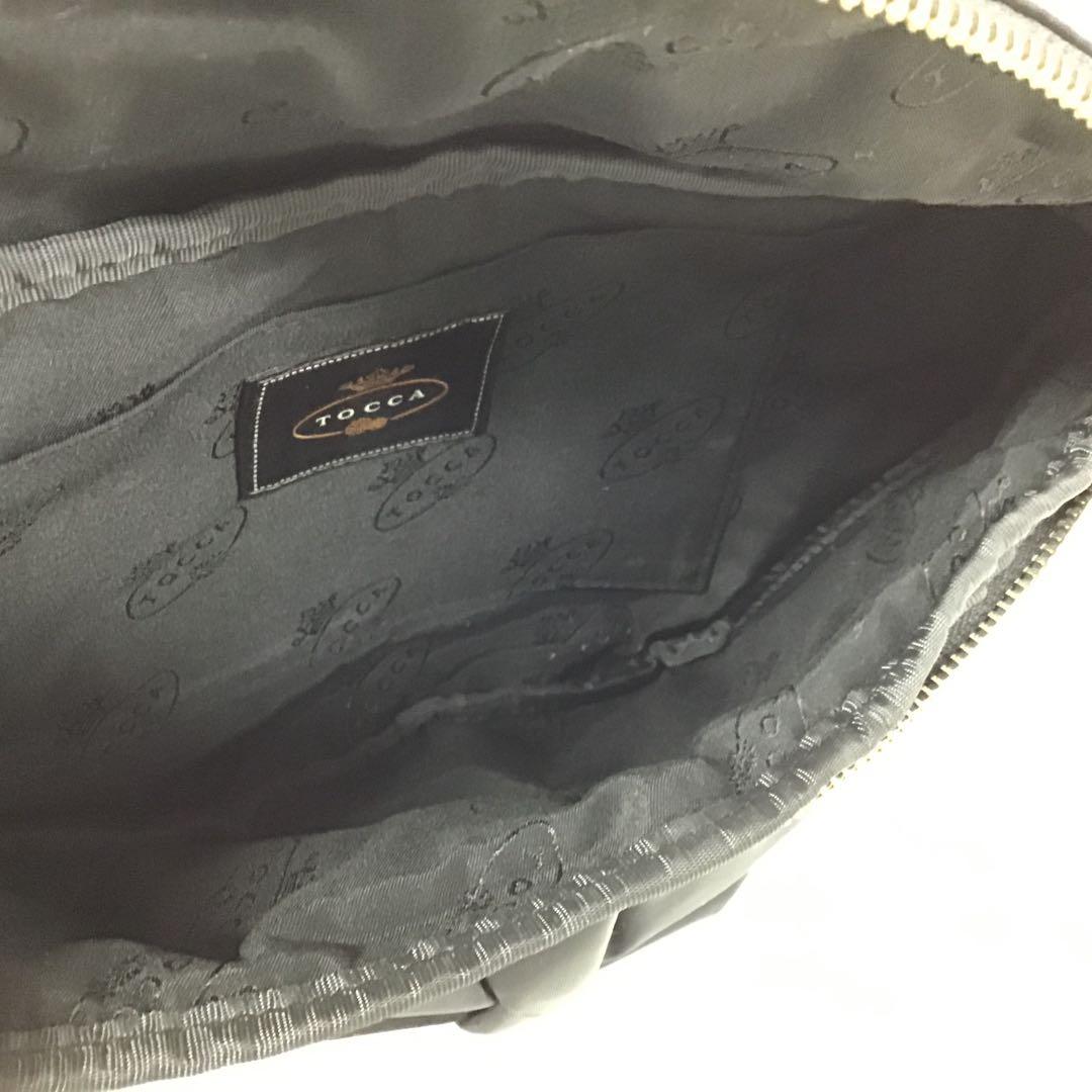 TOCCA トッカ　リボン　ウエストポーチ　ボディーバッグ　美品　ブラック