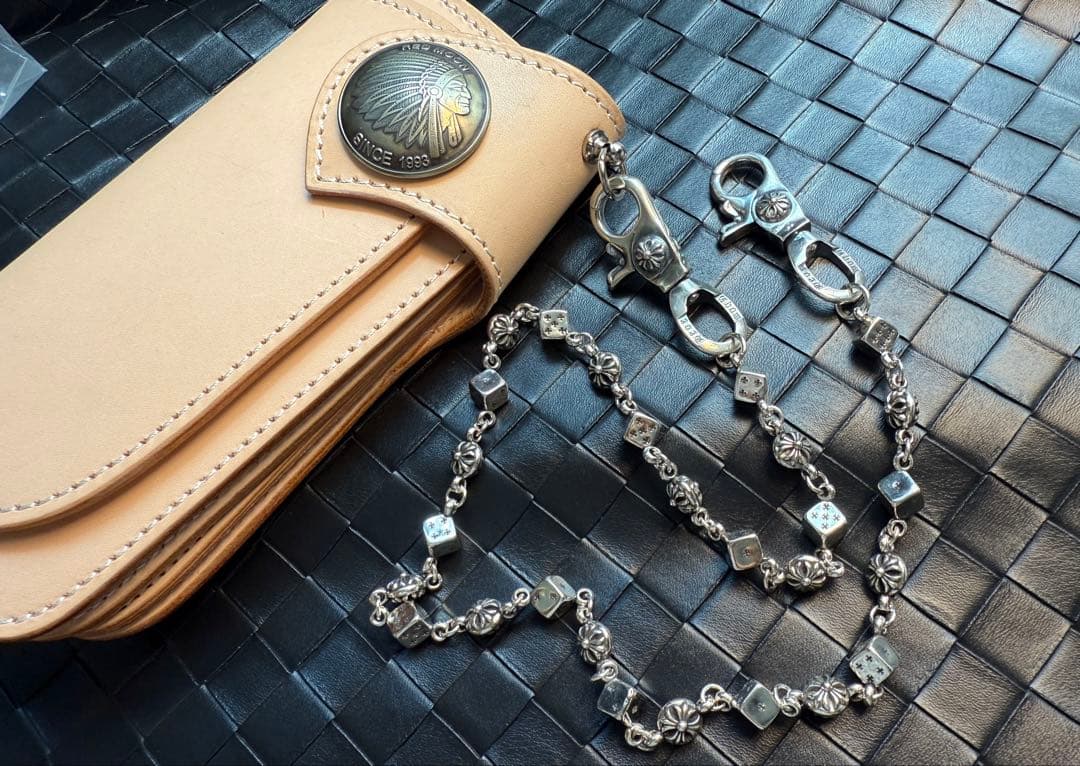 【Dice × Flower ウォレットチェーン】 重厚で存在感QBSZSZ09