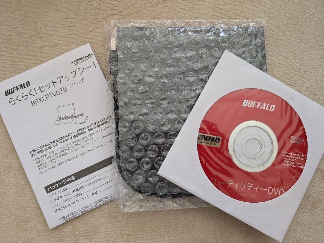 ポータブルBlu-rayドライブ BRXL-PTV6U3-BKB BUFFALO