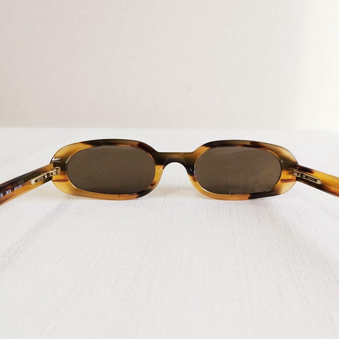 GUCCI サングラス　GG1157/S　オーバル　フルリム　べっ甲柄　ブラウン