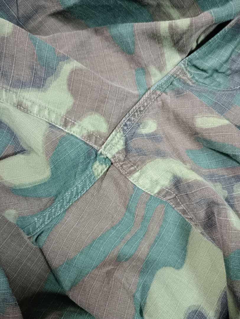 ベトナム戦争米軍ジャングルファティーグ4thEDRLグリーンリーフカモ上下セット