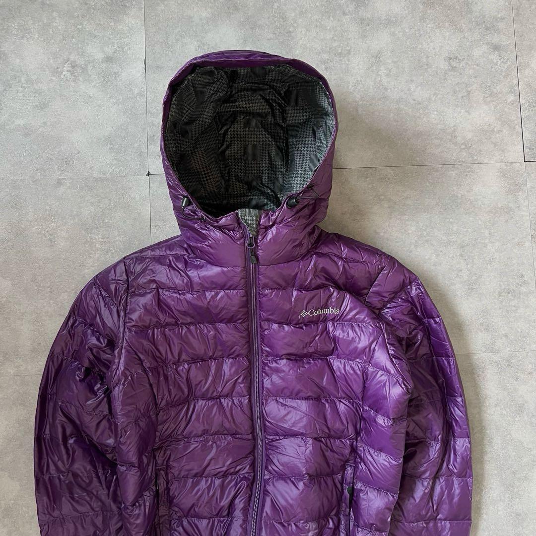 【大人気❗️】極暖！columbia マウンテンパーカー　ダウン　パープル　 S